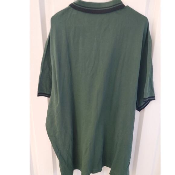 Johnny Bigg Xavier Zip Neck Polo Shirt NWT Forest Green Navy Blue 6X US 4X - Picture 3 of 5